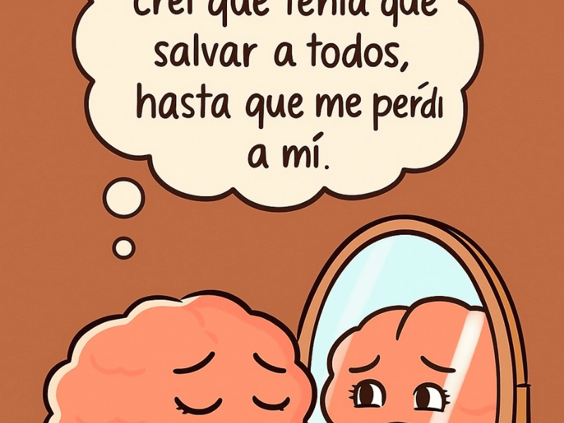 Yo también creí que tenía que salvar a todos